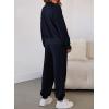 imageAleumdr Womens 2 Piece Outfits Tracksuit Zip Up Long Sleeve Sweatshirt and Joggers Pants Matching Sets with PocketsA3 Navy Blue