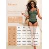 imageAleumdr Womens VWire Tankini Sets Ruched Two Piece Swimsuit Bathing Suit Color Block Swim Tops with BottomsMist Green