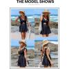 imageAleumdr Womens One Piece Swimsuit Ruffle Cutout Swimdress Tummy Control V Neck Wrap SwimwearBlack White