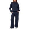 imageAleumdr Womens 2 Piece Outfits Matching Sweat Sets Sweatsuit Tracksuit Zip up Sweatshirt and Sweatpants Lounge Sets