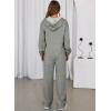 image:imageAleumdr Women 2 Piece Sweatsuit Casual Long Sleeve Half Zip Tracksuits Hoodies and Wide Legs Sweatpangts with Pockets
