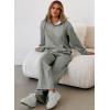 image:imageAleumdr Women 2 Piece Sweatsuit Casual Long Sleeve Half Zip Tracksuits Hoodies and Wide Legs Sweatpangts with Pockets