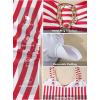 image:imageAleumdr Womens Striped One Piece Swimsuit Tummy Control Bathing Suit with Metal Ring Cutout SwimwearRed Stripe