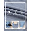 image:imageAleumdr Womens Textured One Piece Swimsuit Tummy Control Bathing Suit Tie Knot Cutout SwimwearBeau Blue Grey