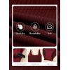 image:imageAleumdr Womens Textured One Piece Swimsuit Tummy Control Bathing Suit Tie Knot Cutout SwimwearBurgundy Red