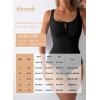 image:imageAleumdr Womens Textured One Piece Swimsuit Tummy Control Bathing Suit Tie Knot Cutout SwimwearParchment