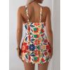 image:imageAleumdr One Piece Swimdress Swimsuit for Women Tummy Control with Mesh Skirt Tie Knot Swim Dresses Bathing SuitOrange