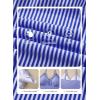 image:imageAleumdr Womens One Piece Swimsuit Striped Tummy Control V Neck Ruffle Trim 2026 Bathing Suit Printed SwimwearBlue Striped