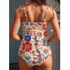 image:imageAleumdr Womens Tankini Bathing Suit Tie Knot 2026 Summer Two Piece Swimsuit Printed Swim Tank Top with High Waisted BottomRed Floral
