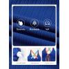 image:imageAleumdr Women Textured Popular Tankini Bathing Suit Tie Knot Two Piece Swimsuit Color Block Cutout Flowy Swim Top with BottomBlue