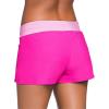 image:imageAleumdr Womens Side Split Waistband TieDye Swim Shorts with Panty Liner Dark Blue SmallColor Blockrose Red