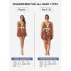 image:imageAleumdr Women Printed Two Piece Tankini Swimsuits Tummy Control Swim Dress High Waisted Boyshort with PocketsMulticoloured