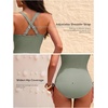 image:imageAleumdr Textured One Piece Swimsuit for Women Cutout Tummy Control Bathing Suits Tie Knot Modest Swimwear 2026Sage Green