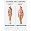 image:imageAleumdr Womens One Piece Swimsuits Tummy Control Bathing Suits V Neck Boho Tie Shoulder Ruched Full Coverage SwimwearFloral Red