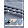 image:imageAleumdr Womens Textured One Piece Swimsuit Tummy Control Bathing Suit Tie Knot Cutout SwimwearBeau Blue Grey Textured