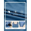 image:imageAleumdr Womens Textured One Piece Swimsuit Tummy Control Bathing Suit Tie Knot Cutout SwimwearBlue Textured