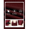 image:imageAleumdr Womens Textured One Piece Swimsuit Tummy Control Bathing Suit Tie Knot Cutout SwimwearBurgundy Red Textured