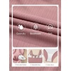 image:imageAleumdr Womens Textured One Piece Swimsuit Tummy Control Bathing Suit Tie Knot Cutout SwimwearDusty Pink Textured