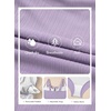 image:imageAleumdr Womens Textured One Piece Swimsuit Tummy Control Bathing Suit Tie Knot Cutout SwimwearLavender Purple Textured