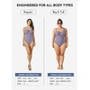 image:imageAleumdr Womens Textured One Piece Swimsuit Tummy Control Bathing Suit Tie Knot Cutout SwimwearLavender Purple Textured