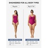 image:imageAleumdr Womens Textured One Piece Swimsuit Tummy Control Bathing Suit Tie Knot Cutout SwimwearRose Textured