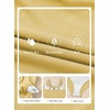 image:imageAleumdr Womens Textured One Piece Swimsuit Tummy Control Bathing Suit Tie Knot Cutout SwimwearSolid Yellow Textured