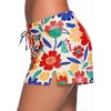 image:imageAleumdr Womens 3 Waistband Swimsuit Bottom Boy Shorts Swimming PantyAvailable in PlusBeige Floral