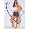 image:imageAleumdr Womens 3 Waistband Swimsuit Bottom Boy Shorts Swimming PantyAvailable in PlusGrey2