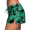 image:imageAleumdr Womens 3 Waistband Swimsuit Bottom Boy Shorts Swimming PantyAvailable in PlusPrinted Green