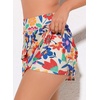 image:imageAleumdr Womens Waistband Layered Swimdress Ruffle Swim Skirt Swimsuit BottomAvailable in PlusFloral Apricot