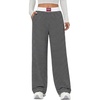 image:imageAleumdr Womens Casual Pants Wide Leg Sweatpants with Pockets Elastic High Waisted Lounge Pants Loose Baggy PantsA1 Black Stripe