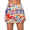 image:imageAleumdr Womens Waistband Layered Swimdress Ruffle Swim Skirt Swimsuit BottomAvailable in PlusFloral Apricot