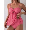 image:imageAleumdr Womens Tankini Swimsuits Tie Knot Ruffle Printed Two Piece Bathing Suit Flowy Swim Top with High Waisted BottomRed Plaid