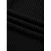 image:imageAleumdr Womens Ribbed Knit Lounge Pants Causal Comfy Fold Over Pajama PantsA1 Black