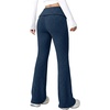 image:imageAleumdr Womens Ribbed Knit Lounge Pants Causal Comfy Fold Over Pajama PantsA3 Navy Blue