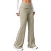 image:imageAleumdr Womens Ribbed Knit Lounge Pants Causal Comfy Fold Over Pajama PantsA4 Oatmeal