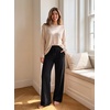 image:imageAleumdr Womens Wide Leg Sweatpants High Waisted Loose Lounge Pants with PocketsA1 Black