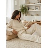 image:imageAleumdr Womens Wide Leg Sweatpants High Waisted Loose Lounge Pants with PocketsA8 White