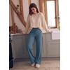 image:imageAleumdr Womens Wide Leg Sweatpants High Waisted Loose Lounge Pants with PocketsA9 Real Teal