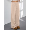 image:imageAleumdr Womens Wide Legs Sweatpants Fleece Lined High Waisted Baggy Pants 2026 Trendy Casual Athletic Joggers with PocketsBeige