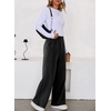 image:imageAleumdr Womens Wide Legs Sweatpants Fleece Lined High Waisted Baggy Pants 2026 Trendy Casual Athletic Joggers with PocketsBlack