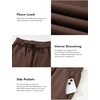 image:imageAleumdr Womens Wide Legs Sweatpants Fleece Lined High Waisted Baggy Pants 2026 Trendy Casual Athletic Joggers with PocketsDark Brown