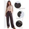 image:imageAleumdr Womens Baggy Sweatpants Elastic Waist Wide Leg Lounge Pajama Pants  With Pockets PJ Bottom Track Travel Pant Elastic Waist Loose Fit Straight Leg Color Block 28 Inseam All Seasons WearA2 Black Leopard