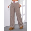 image:imageAleumdr Womens Baggy Sweatpants Elastic Waist Wide Leg Lounge Pajama Pants  With Pockets PJ Bottom Track Travel Pant Elastic Waist Loose Fit Straight Leg Color Block 28 Inseam All Seasons WearA5 Yellow Stripe