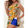 image:imageAleumdr One Piece Swimdress Swimsuit for Women Tummy Control Split Swim Dress Skirt Bathing Suit with PocketsYellow